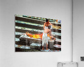 Cremation ceremony in Pashupatinath Kathmandu Nepal Acrylic Print