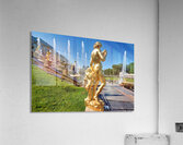 Golden statues at Peterhof Palace in St. Petersburg Russia Acrylic Print