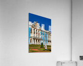 Catherine Palace in Saint Petersburg with blue facade and garden Acrylic Print