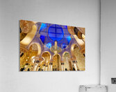 Visit Sheikh Zayed Grand Mosque in Abu Dhabi during evening Acrylic Print