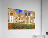 Visitors explore Sheikh Zayed Grand Mosque during evening hours Acrylic Print