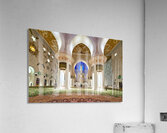 Exploring the interior of Sheikh Zayed Grand Mosque in Abu Dhabi Acrylic Print