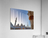 Visitors explore Sheikh Zayed Grand Mosque in Abu Dhabi Acrylic Print