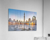 Exploring Sheikh Zayed Grand Mosque in Abu Dhabi at dusk Acrylic Print