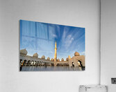 Visit to Sheikh Zayed Grand Mosque in Abu Dhabi at sunset Acrylic Print