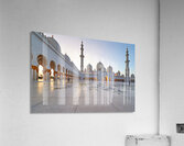 Visitors explore Sheikh Zayed Grand Mosque in Abu Dhabi Acrylic Print