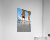 Visit to Sheikh Zayed Grand Mosque in Abu Dhabi at dawn Acrylic Print
