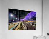 Yas Island hotel view at night in Abu Dhabi Acrylic Print