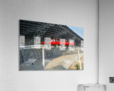 Ferrari World roller coaster ride in Abu Dhabi with guests Acrylic Print