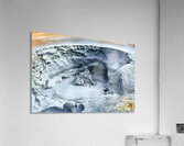 Hverir hot springs steam and mud activity in Iceland Acrylic Print