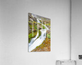 Gongumannafoss waterfall flows in Iceland during daylight hours Acrylic Print