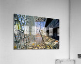 Exploring Harpa Opera House in Reykjavik Iceland on a sunny day Acrylic Print