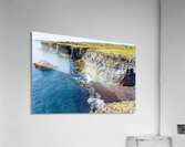 View of Arnarstapi cliffs and black sand beach in Iceland Acrylic Print