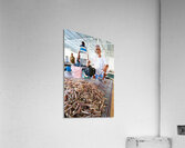Muscat Oman fish market shows daily life of fishermen and buyers Acrylic Print
