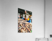 Fish market in Muscat Oman shows vendor and fresh catch Acrylic Print