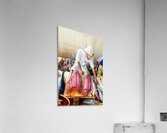 Fish market in Muscat Oman shows a vendor at work Acrylic Print