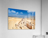 Visit to Nizwa Fort in Oman with visitors and open sky Acrylic Print