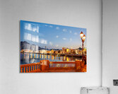 Waterfront scene in Muscat Oman during sunset hours Acrylic Print