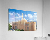 Nizwa Fort view with mountains and clouds in Oman Acrylic Print