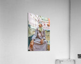 Old man sitting in a historical site in Muscat Oman Acrylic Print