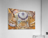Exploring the interior of the Blue Mosque in Istanbul Turkey Acrylic Print