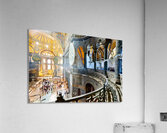 Visitors explore Hagia Sophia Grand Mosque in Istanbul Acrylic Print