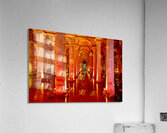 Explore Basilica Cistern at night with reflected lights Acrylic Print