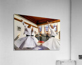 Whirling dervishes perform in Istanbul during sufi ceremony Acrylic Print
