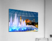 Hagia Sophia Grand Mosque at night with a fountain display Acrylic Print