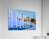 Hagia Sophia Grand Mosque at dusk with fountain display Acrylic Print