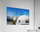 Blue Mosque domes under clear sky in Istanbul Acrylic Print