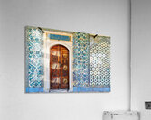 Exploring the tiled walls and wooden door at Topkapi Palace Acrylic Print