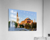 Exploring Hagia Sophia Grand Mosque in Istanbul during sunset Acrylic Print
