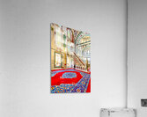 People visit Fatih Mosque in Istanbul Acrylic Print