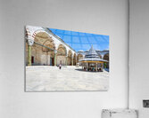 Visitors explore the courtyard at Fatih Mosque in Istanbul Acrylic Print