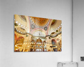 Ceiling light fixtures in Istanbuls Suleymaniye Mosque Acrylic Print