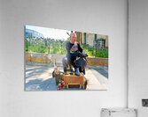 Shoeblack working on shoes in Istanbul Turkey during the day Acrylic Print