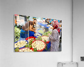 Market activity in Istanbul Turkey with local vendors Acrylic Print