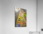View of colorful windows inside Basílica de la Sagrada Família Acrylic Print