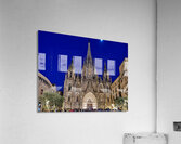 Cathedral of the holy cross and saint eulalia in barcelona Impression acrylique