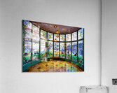 Stained glass windows at Casa Lleo Morera in Barcelona Acrylic Print