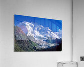 Karakoram range shows snow capped peaks and rocky terrain Acrylic Print