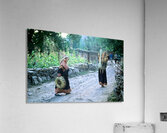 Women working in Bumburet Valley Kalash village Acrylic Print