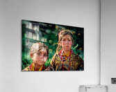 Children of Pakistan wear traditional clothing in the sunlight Acrylic Print