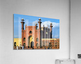 Badshahi mosque in Lahore showcases historical architecture Acrylic Print