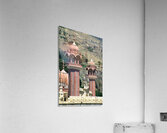 Mosque towers stand tall in Chitral Pakistan on a clear day Acrylic Print