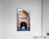 People visiting Wazir Khan Mosque in Lahore Pakistan Acrylic Print