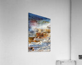 Mound Spring and Jupiter Terrace display geothermal features Acrylic Print