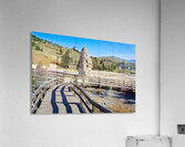 Exploring liberty cap in yellowstone national park usa Acrylic Print