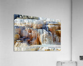 Water flowing over the terraces at Devils Thumb in Yellowstone Acrylic Print
